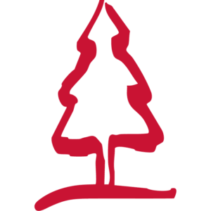 Skizze: Weihnachtsbaum rot